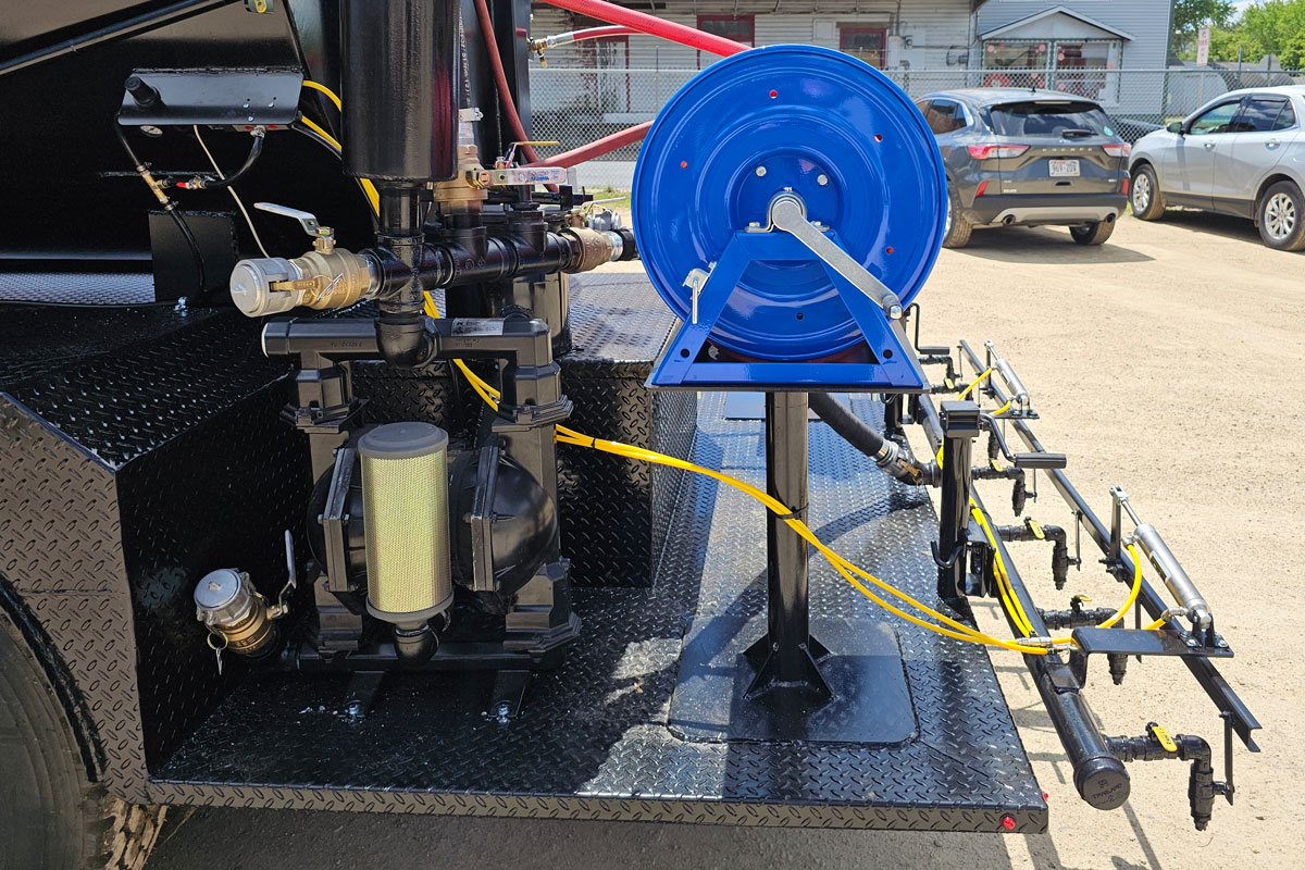 Sealcoat Pump and Hose Reel