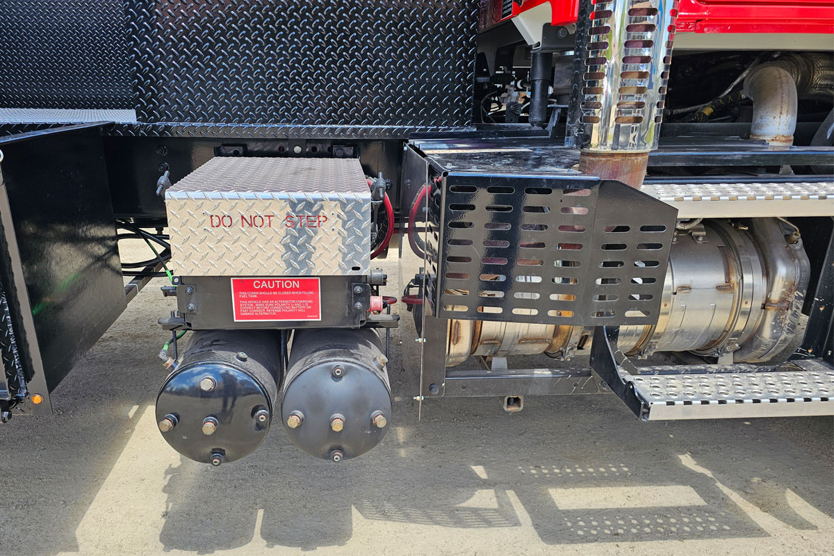 Sealcoat Truck Right Air Tanks and Custom Cover